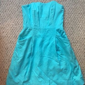 Lilly Pulitzer Strapless Dress w/ Pockets